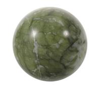 Artibetter Boule de Jade Vert Poli 5 Cm en Sphère Raffinée pour Décoration Feng Shui, Facile d'entretien, pour Contemplation et Étagères, Ornement de Cristal Naturel