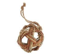 Artibetter Boule en Osier Léger pour Petits Animaux, à Mâcher Multifonction pour Cobayes et Lapins, pour l'exercice Soin des Dents