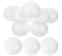 Artibetter Boules De Mousse Demi-Sphères : 100 Boules De Polystyrène Demi-Sphères pour Bricolage Compositions Décorations De Noël 4 Cm (Blanc)