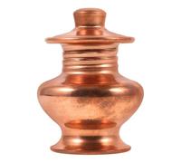 Artibetter Bouteille Décorative en Cuivre Rouge de Style Rétro Élégante et Unique pour Bureau et Décoration Intérieure, Petite Bouteille Bouddhiste Simple et Généreuse