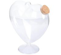 Artibetter Bouteille Décorative pour Stocker Messages de Souhaits ou Petits Objets Décoratifs en Verre Transparente Bouchon en Liège en Bois, Facile à Utiliser