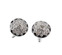 Artibetter Boutons de Manchette sans Décoloration Noirs Fleurs en Alliage Léger et Résistant Style Classique Chic pour Chemise Homme, pour Anniversaire ou Mariage