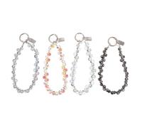 Artibetter Bracelet de Téléphone en Perles Cristal Goutte d'Eau Lot de 4 - Chaîne de Poignet Antidérapante pour Smartphone Accessoires Mode et Protection Quotidienne