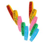 Artibetter Bracelets en Silicone Design Classique de Notes Confortables à Porter Lot de 10 Design Classique de Notes pour Festival de Musique Électrique pour Événements Musicaux
