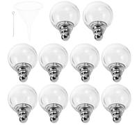 Artibetter Breloques en Verre Transparentes 10 Pièces, Mini Boules Robustes 12 MM pour Création de Bijoux DIY, Accessoires pour Bracelets et Décoration Personnalisée