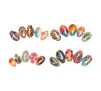 Artibetter Breloques pour Dreadlocks 20 Pcs Décorations DIY Coquillages Naturels Motifs Arc-en-ciel Petits Hippocampes Accessoires Légers pour Pinces à Cheveux Tressés Bijoux de Cheveux