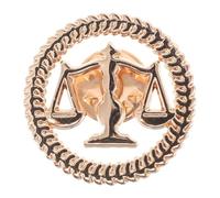 ARTIBETTER Broche de Justice en Alliage Or à Forme de Balance pour Avocat, Épingle à Revers Vintage Raffinée, pour Veste de Sport et Occasions Importantes