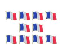 Artibetter Broche Drapeau National en Alliage 10pcs avec Fermoir Sécurisé, Style Élégant pour Hommes, Accessoire Vestimentaire pour Remise de Diplôme et Collection Internationale