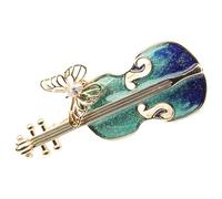 Artibetter Broche Violon Vintage en Alliage Bleu, Épingle à Châle Décorative 1 Pièce, Accessoire pour Vêtements, Paquet à Dos et Foulard, Épingle de Revers Féminine Élégante