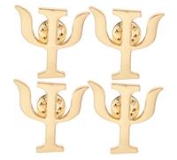 Artibetter Broches Psychologue Élégantes Épingles Décoratives Polyvalentes Lot de 4 Pièces en Alliage Doré pour Fêtes et Voyages