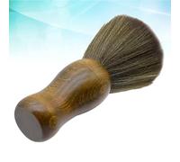 Artibetter Brosse à Cou Ronde en Bois et Laine pour Salons de Coiffure et Maisons, Outil Anti-poussière sans Peluches, Design Élégant et Finement Travaillé