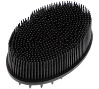 ARTIBETTER Brosse de Bain Double Face en Silicone pour Bébé, Brosse de Exfoliante et Masseuse, Nettoyant Doux pour Peau Sensible, pour Bain et Massage Corporel, Noire