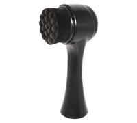 Artibetter Brosse Faciale et Prévention des Points Noirs Massage Noire en Silicone Multifonction Brosse Nettoyante Pratique Visage Double Face et Portable