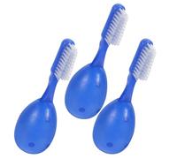 Artibetter Brosses à Dents de Prison Plusieurs styles Court Lot de 3 en Plastique Bleu, Nettoyage des Zones Difficiles et Prise en Main Confortable, pour de Réhabilitation Plusieurs styles
