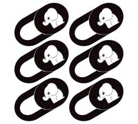 Artibetter Cache Webcam Coulissant Éléphant Blanc 6pcs en Abs Flexible pour Ordinateurs Portables et Tablettes Protection Vie Privée