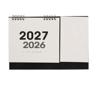 Artibetter Calendrier de bureau 2027 avec section notes amovible et autocollants à points - Rappels quotidiens pour l'organisation, l'école et le bureau - Grand espace pour prendre des notes