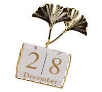 ARTIBETTER Calendrier de Bureau Adorable Bois avec Blocs Décoration de Table Multifonctionnelle pour Maison et Bureau Calendrier Pratique et Élégant comme pour Fêtes Événements Spéciaux