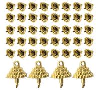 Artibetter Capuchons Décoratifs pour Boules de Noël, Lot, Plastique | Style à Bout Plat, Réutilisables et Légers, pour DIY Suspendu et Décoration de Sapin