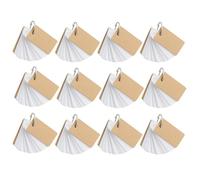 Artibetter Cartes De Mémo à Anneaux 12 Pièces Papier Blanc Blocs-Notes Portables Faciles à Transporter Pour et Activités