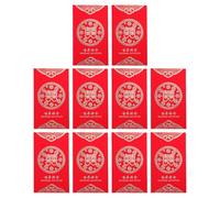 Artibetter Cartes d'Invitation Mariage Romantique 10 Pièces Papier Écologique Rouge Feuille Intérieure pour Voeux et Célébration de Fête