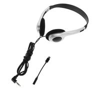 Artibetter Casque Audio Commandes Pratiques Rétro Argenté Filaire Compatible Multi Écouteurs Confortables pour Ordinateurs et Tablettes pour Bibliothèque et Musique