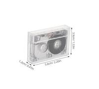 Artibetter Cassette Audio Vierge Mini Mc-60 60 en Plastique Solide, Accessoire Artisanal pour Décoration DIY, Ornement Mural Vintage, Cassette Audio pour Loisirs Créatifs et Bureau