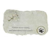 Artibetter Cat Memorial Stone Décoratif Résine Simulé Mémorial Adorable pour Animaux de Compagnie Jardin ou Tombe de Chaton Modèle Algue
