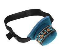 ARTIBETTER Ceinture de Boîte à Moxa Portable Réglable en Tissu Bleu Roi, Support Léger et Confortable pour Moxibustion Professionnelle, Manchon Ajustable pour Soins Santé et Relaxation,