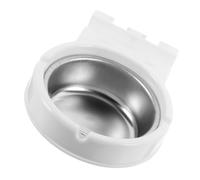 Artibetter Cendrier Mural Acier Inoxydable Blanc Compact Couvercle Coupe-Vent pour Salle de Bain, Bars et Lieux Publics