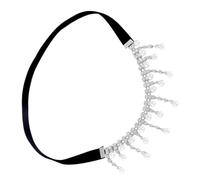ARTIBETTER Chaîne de Cuisse Élastique Strass et Perles Décoratives, Bijou de Corps pour Femmes, Accessoire Multifonctionnel pour Cuisses Épaisses, pour Mariage et Tenue Bohème Élégante