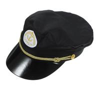 ARTIBETTER Chapeau de Capitaine Marin pour Garçon et Filles Noir en Coton 100% Respirant, Accessoire Cosplay et Fête, Chapeau de Fête et Costume de Marin pour Sorties et Soirées à Thème