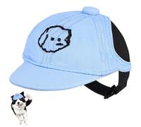 Artibetter Chapeau de Chiot Bleu en Coton Ajustable, Chapeau pour Petits Chiens Confortable et Élégant pour Jouer et Se Promener, pour Sandales Femme
