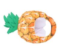Artibetter Chapeau-masque Ananas en Peluche Coton Pp, Couleur Imprimée Vive, Taille Unique, Accessoire Drôle pour Cosplay et Fête, Bonnet Fruit Humoristique pour Garçon et Filles et Adultes,