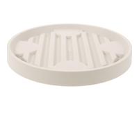 Artibetter Chariot de Transport Support Pratique Rond de Pots de Fleurs en Plastique et Métal Base Renforcée et roulettes pour Balcon et Jardin pour et Grands