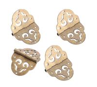 Artibetter Charnières en Cuivre Vintage pour Meubles, 4 Pièces, Design Unique, Pratiques et Résistantes la Rouille, pour Portes D'armoire et Boîtes à Bijoux en Bois, pour Bricolage