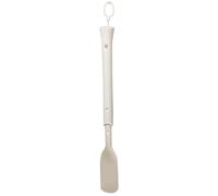 Artibetter Chausse-pied Portable Blanc en Abs et Pp Poignée Longue Ergonomique, Design en U, Ne Coupe Pas la Peau, pour Voyage et Seniors