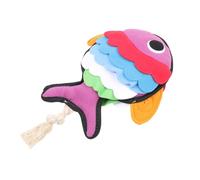 Artibetter Chien Forme de Poisson Couleur Vive Jeu Interactif Lent pour Chiots et Chiens Moyens Mâchouillable Safe pour Stimuler Intelligence et Instinct de Chasse