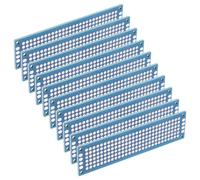 Artibetter Circuit Imprimé Double Face 10 Pièces, Plaque en Bakélite 2x8cm, pour Expériences Électriques et Projets DIY