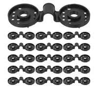 Artibetter Clip de Fixation Noir 100 Pièces Rond pour Filet D'ombrage PE | Filets de Jardin, Application Polyvalente, Résistance au Vent, Lot Pratique