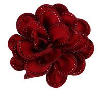 Artibetter Clips de Chaussures Décoratifs Détachables en Alliage avec Fleurs en Polyester et Strass, Accessoires Élégants pour Femmes, pour Loisirs Créatifs et Chaussures D'hiver