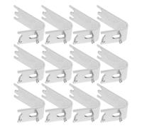Artibetter Clips D'étagère Boucles Carrées en Acier Inoxydable Argenté Lot de 15 Support Solide 1,5 Mm Installation Rapide pour Congélateur et Réfrigérateur pour Laboratoires et Frigos