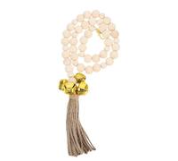 Artibetter Clochette Design en Coton Chien de en Corde Perles et pour Bois Beige, Pratique à Pression Porte L'entraînement des Animaux de Compagnie