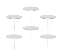 Artibetter Clous à Fleurs Outil Facile à Transporter en Acier Inoxydable Lot de 6 pour Décoration de Gâteau pour Anniversaire et Fête