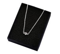 Artibetter Collier Ras-de-cou Femme en Alliage Argenté Pendentif Diamant, Style Vintage Chic, pour Night Out et Prom