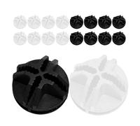 Artibetter Connecteurs en Plastique Noirs et Blancs 30 Pcs pour Cages d'animaux, Clips de Fixation Modulables pour Parcs et Enclos, Pièces de Connexion Robustes et Légères pour Assemblage