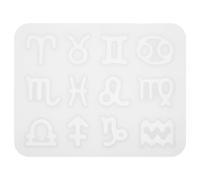 Artibetter Constellation Pendentif Silicone Moule 12 Signe du Résine Moule Astrologie Horoscope Époxy Moule Plateau pour Bricolage Fabrication de Bijoux Collier Porte-Clés