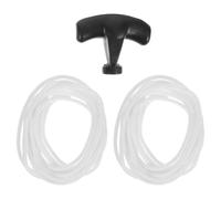 Artibetter Corde en Plastique avec Poignée de Lanceur à Rappel pour Démarrage Instantané Noire de Démarrage pour Tondeuse à Gazon et Générateur
