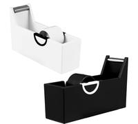 ARTIBETTER Coupe-ruban pour Faux Cils 2 Pièces en Abs Léger, Support Noir et Blanc pour Greffe de Cils, Outil Portable de Découpe de Ruban Adhésif, Usage Professionnel et Maison, Accessoire