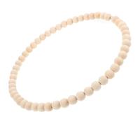 Artibetter Couronne DIY en Perles de Bois, Anneau Métal, Décor Saisonnier | Style Attrape-rêves, Usage Jardin et Fêtes, Couleur Kaki, pour Noël et Halloween