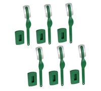 Artibetter Couteaux à Trancheur 6 Pièces Inox Courbé Vert Ustensiles de Pâtisserie pour Cuisson et Découpe de Pâte à Maison